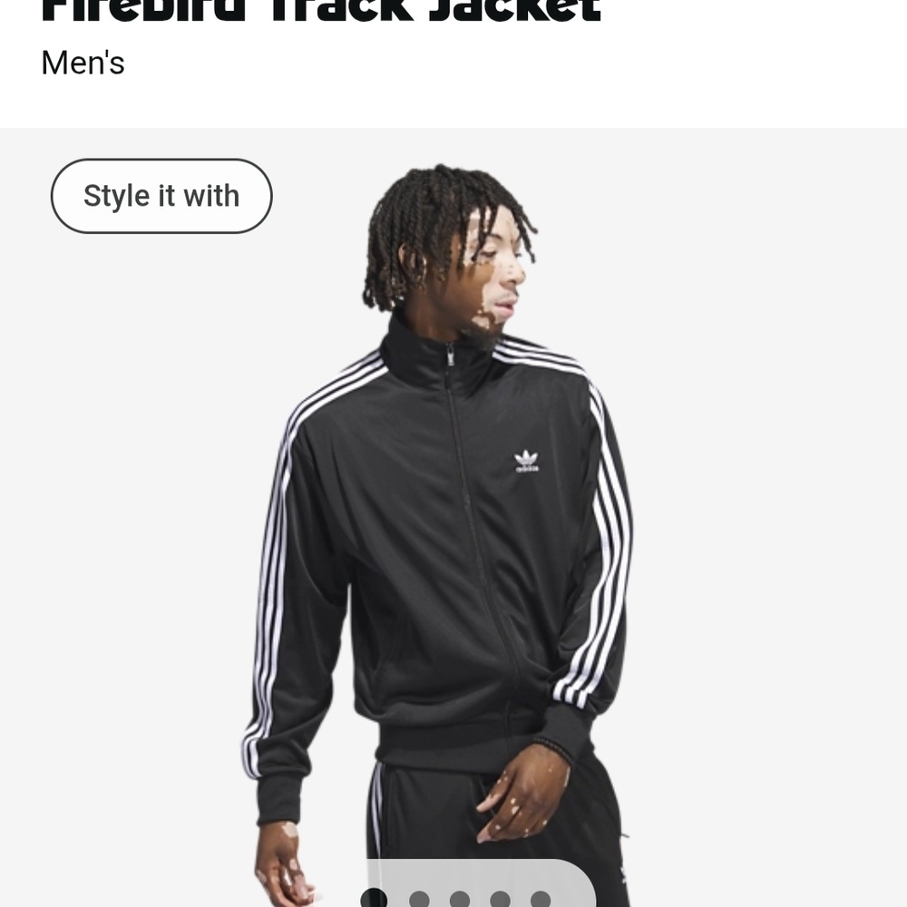 Adidas Men's Black Firebird Track Jacket